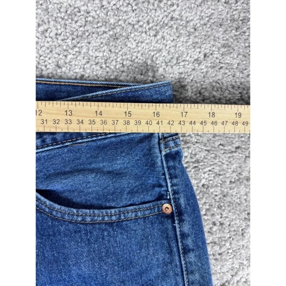 Levis 505‎ Mens Jeans W33 L32 Regular Fit Straight Leg Medium Wash Denim
